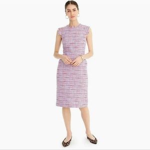 J. Crew Midi Dress in Azalea Tweed